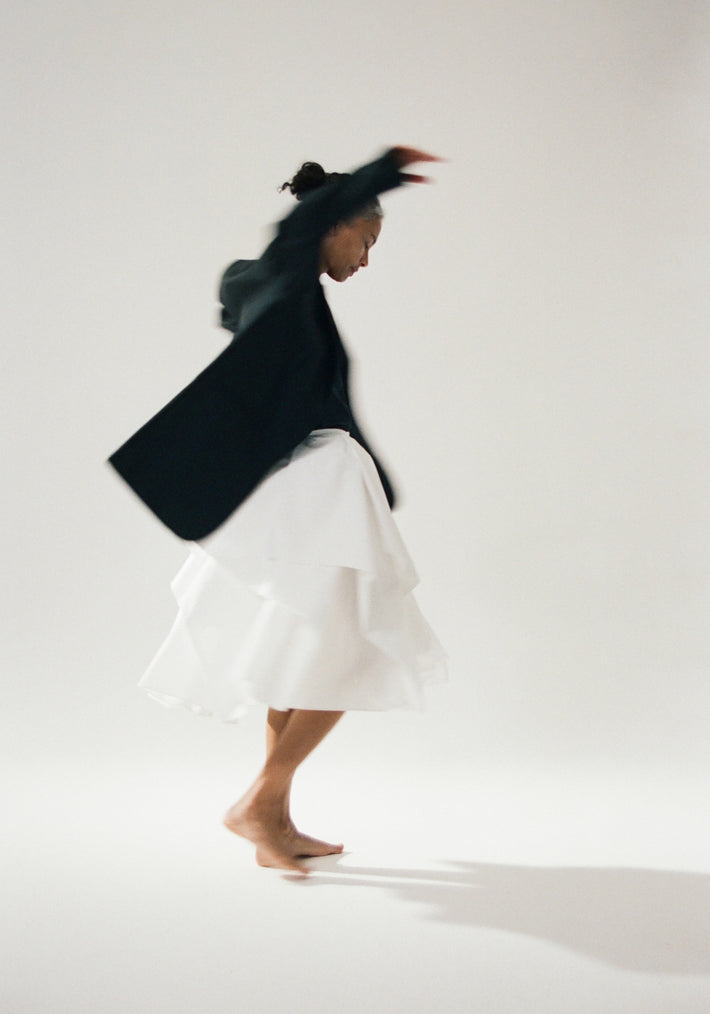 Kiku skirt | optic white