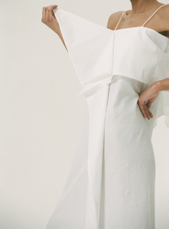 Oranda no Kazaguruma dress | optic white