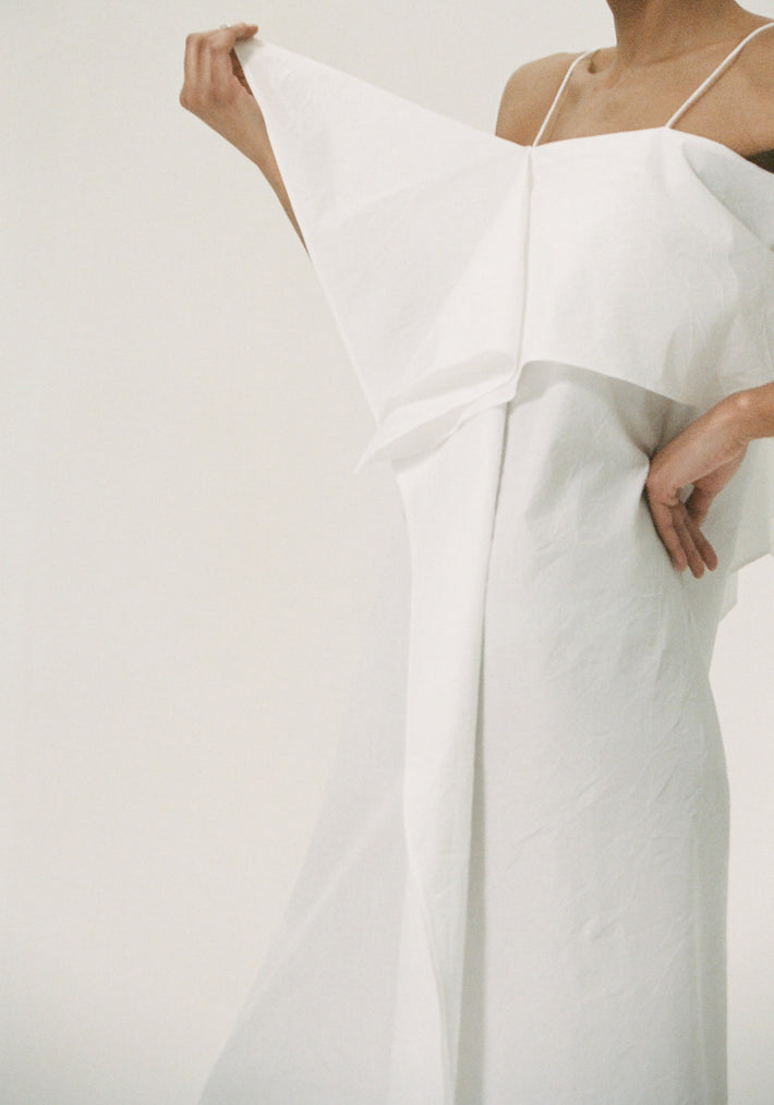 Oranda no Kazaguruma dress | optic white