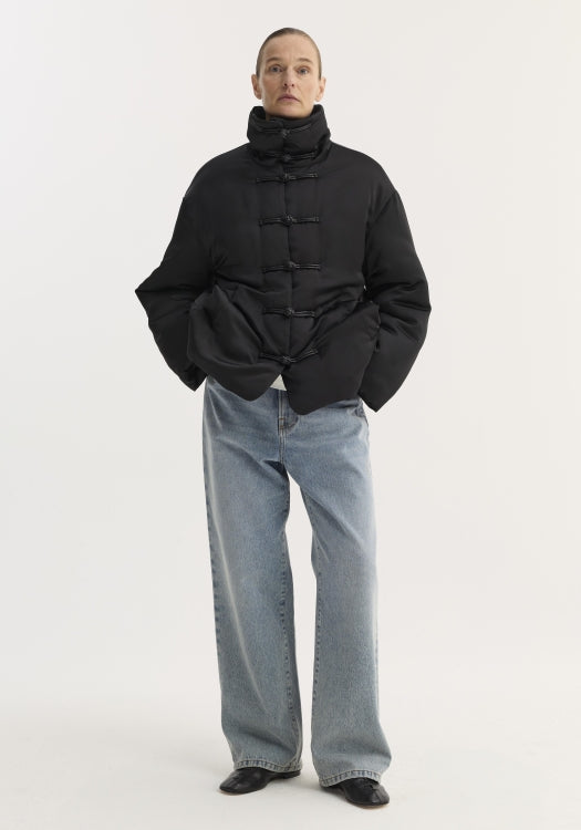 Padded puffer jacket | black