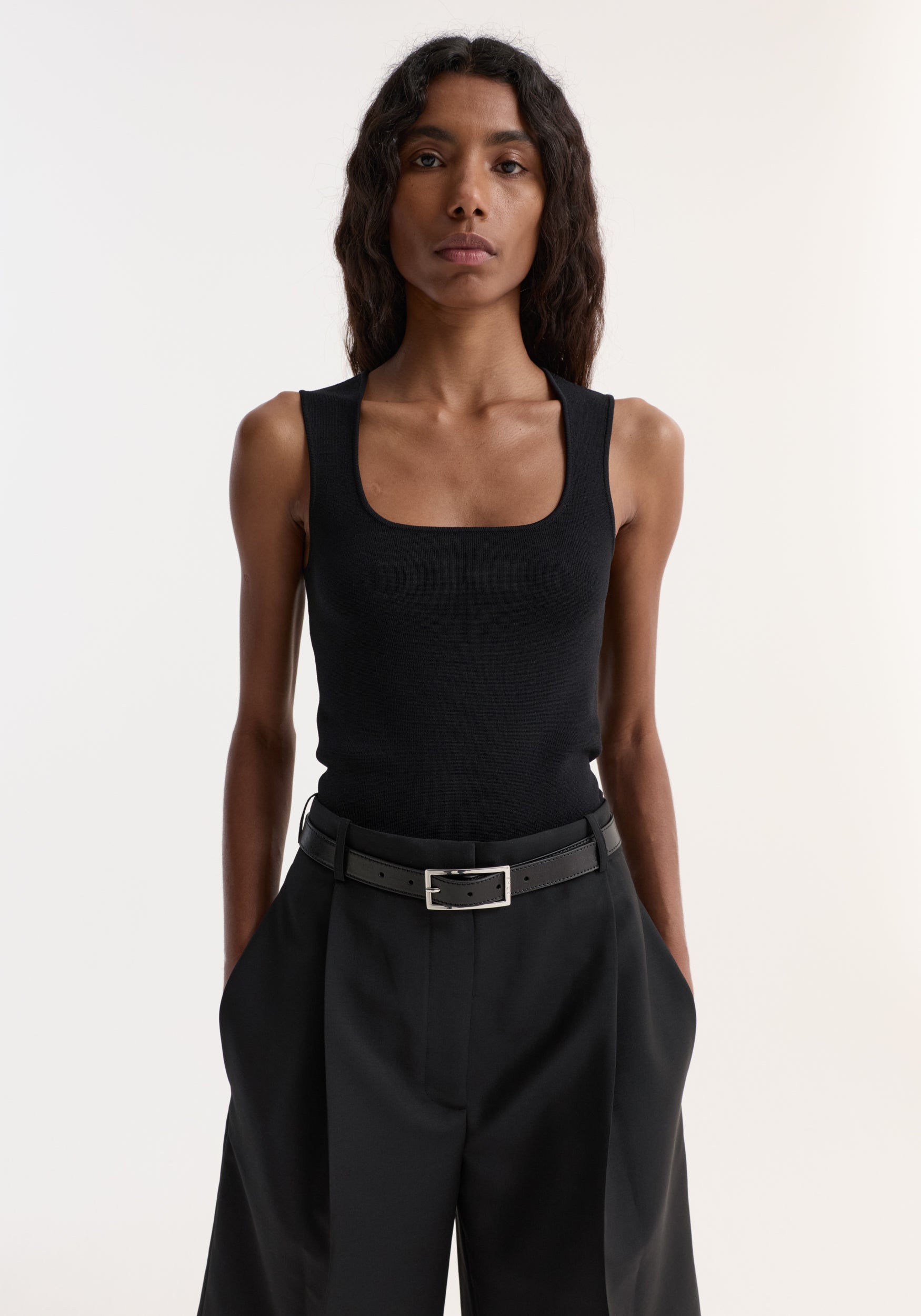Bustier-shaped knitted tanktop– Róhe
