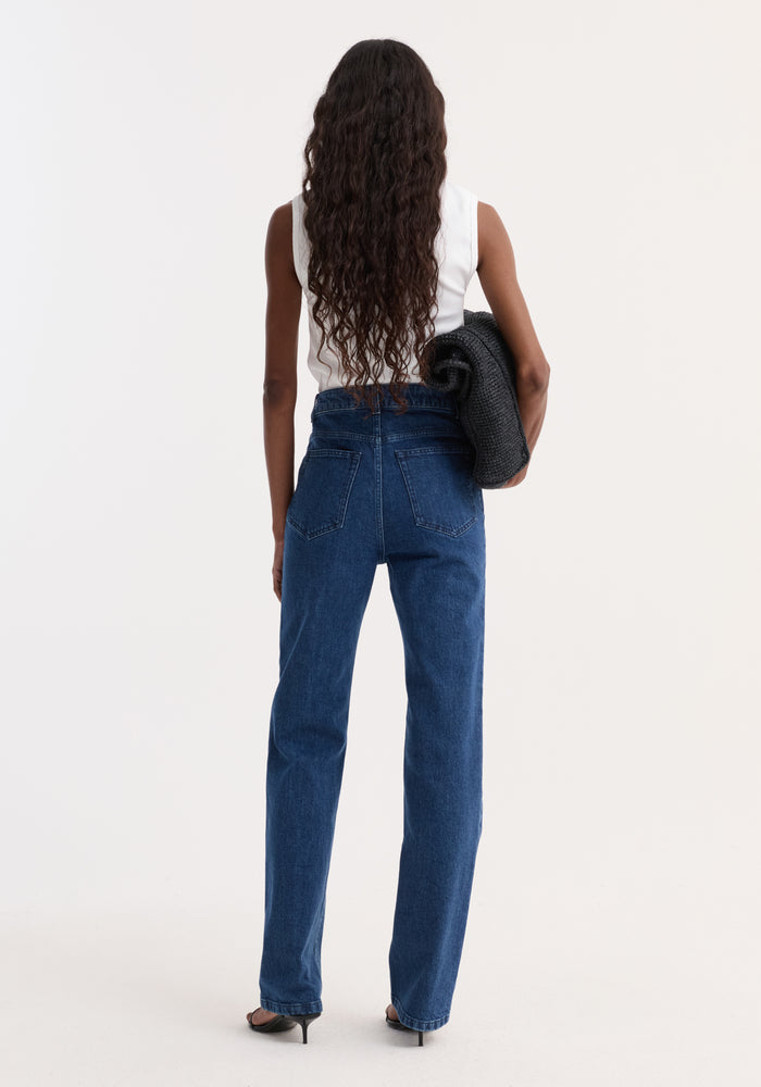 Dense rib tank top | optic white