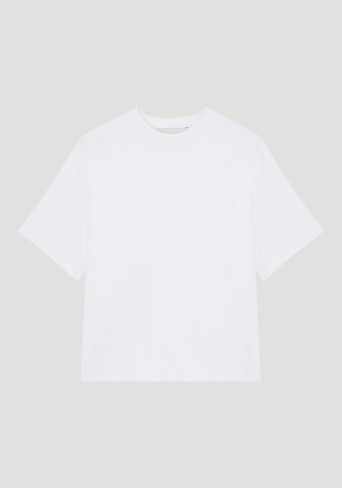 Oversized cotton t-shirt | optic white