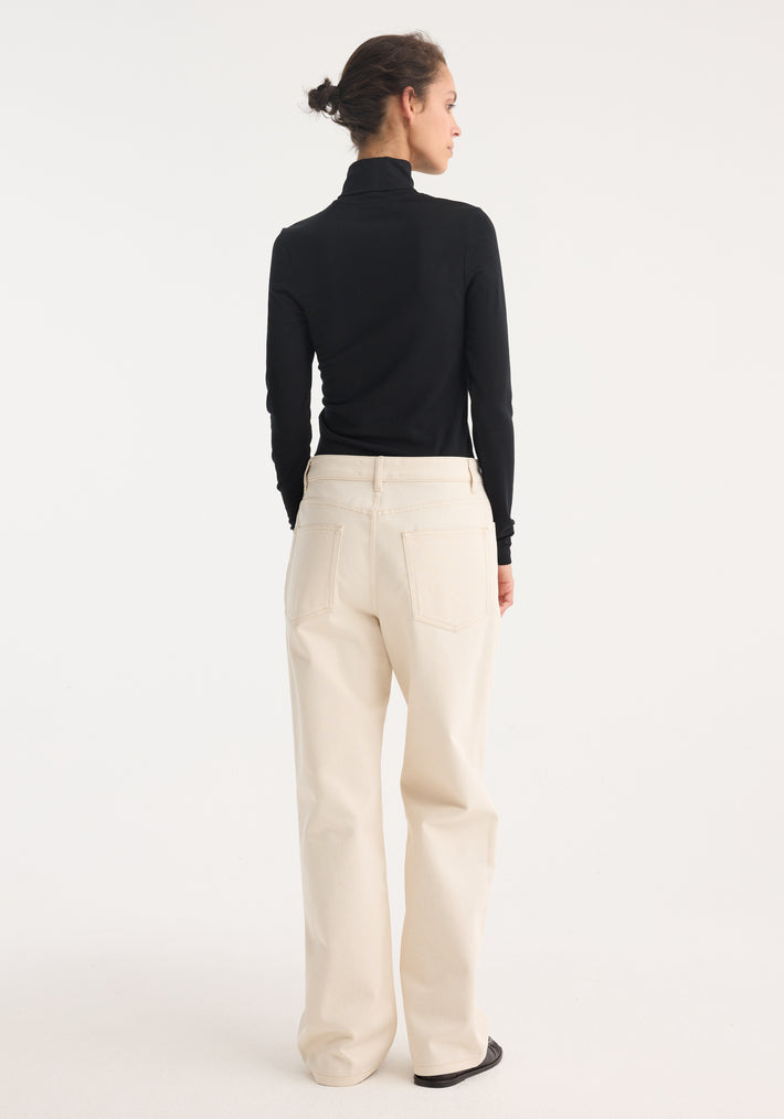 Fine merino turtleneck | black