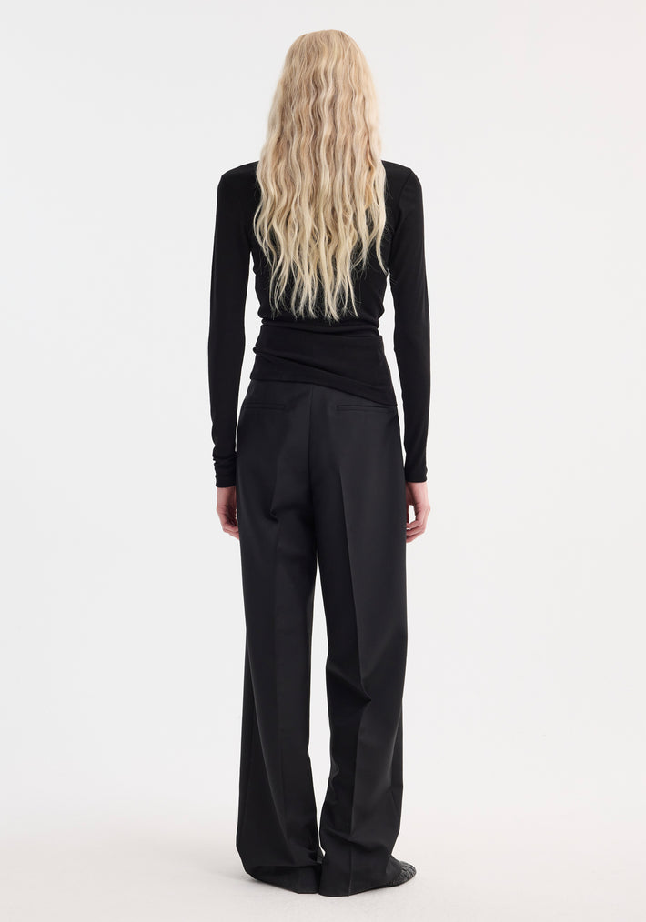 Fine merino long sleeve | black