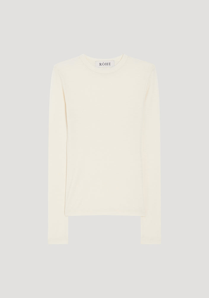 Fine merino long sleeve | off-white