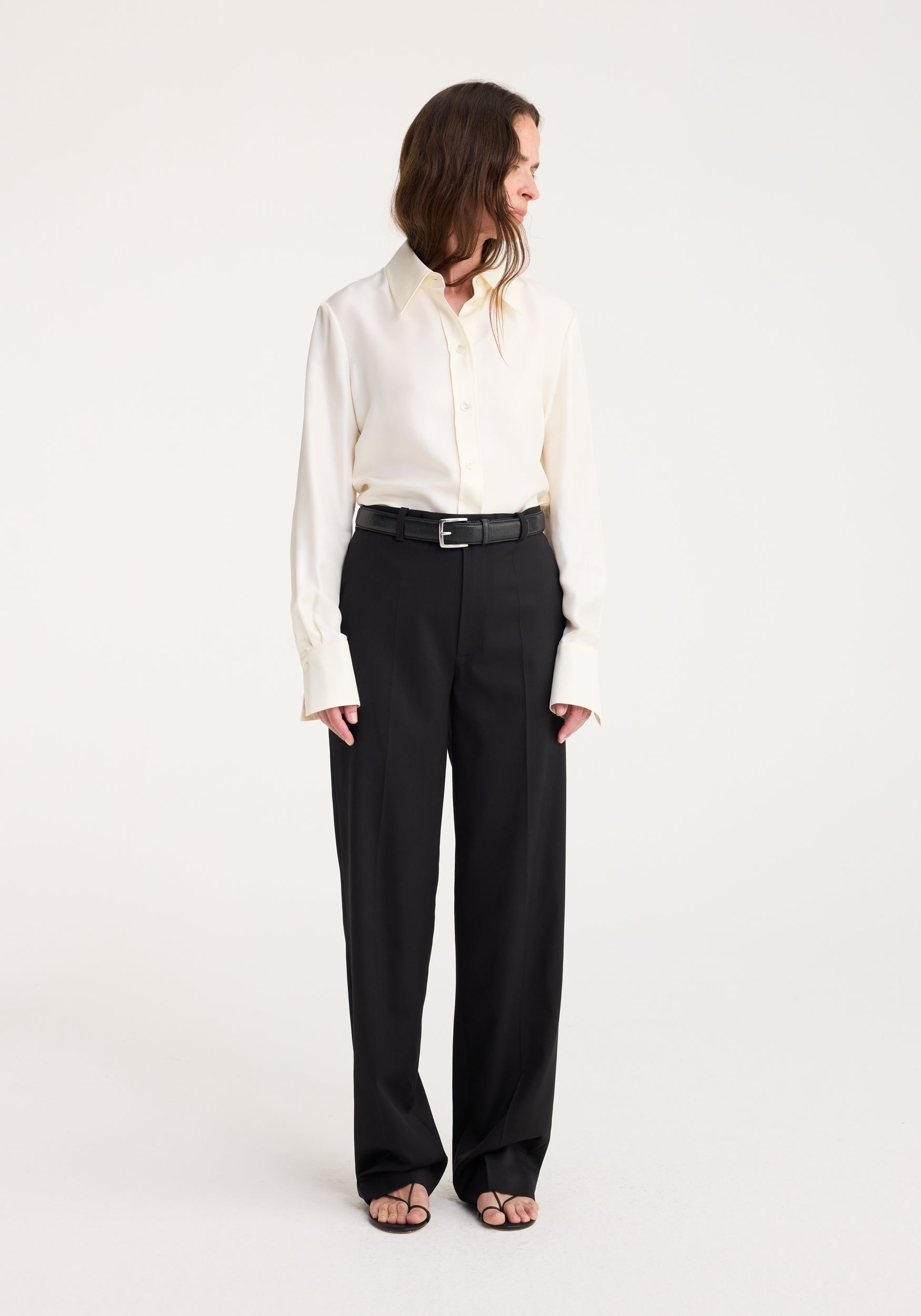 Straight leg relaxed tailored trousers Rohe