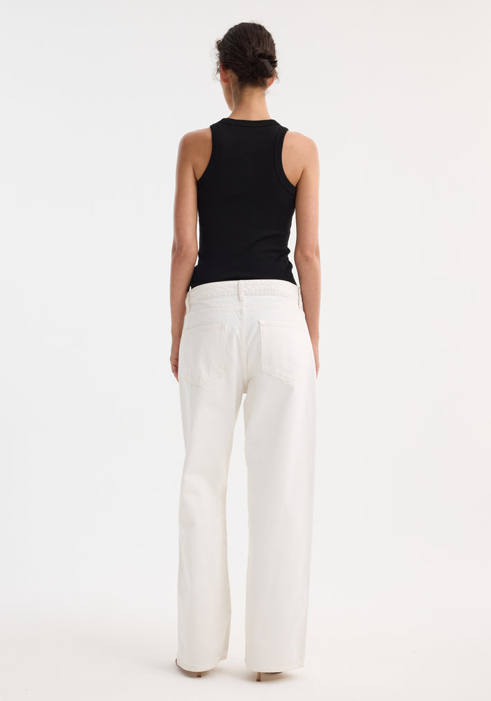 Signature baggy fit denim | optic white