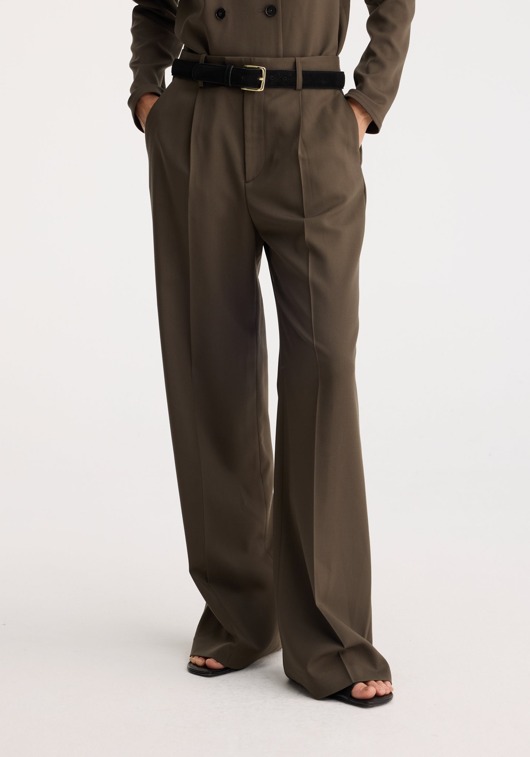 NEW Pleated Trousers, Workwear Pants, Relaxed Fit Pants, Mid Rise Formal store Trousers, Straight Leg Trousers, Warren Pants, Marcella - MP1916