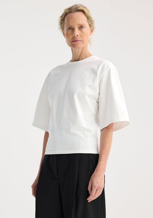 Fitted logo t-shirt | optic white