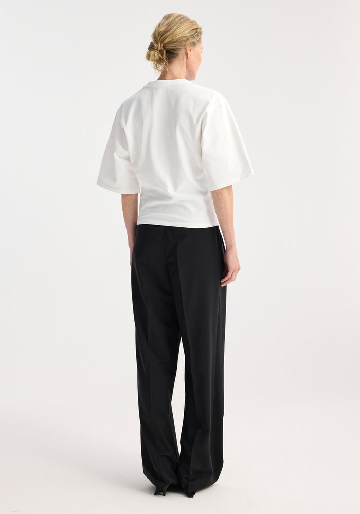 Fitted logo t-shirt | optic white