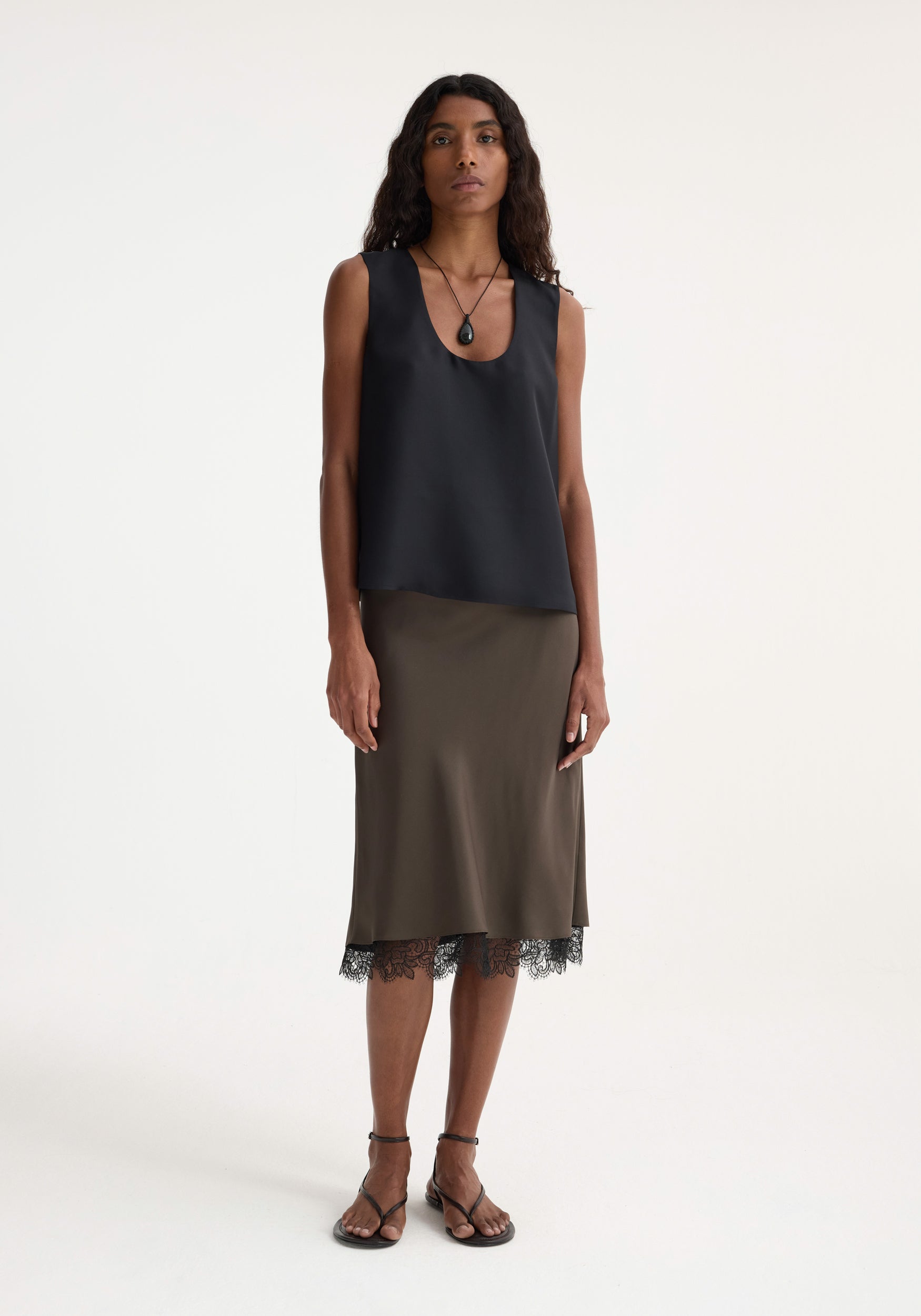 スカート ROHE SKIRT (41632239) Plissé wrap skirt– Róhe