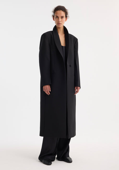 Signature opera coat | black