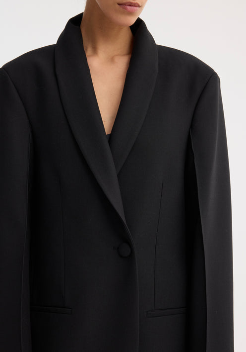 Signature opera coat | black