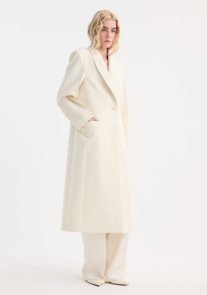 Signature opera coat | ivory