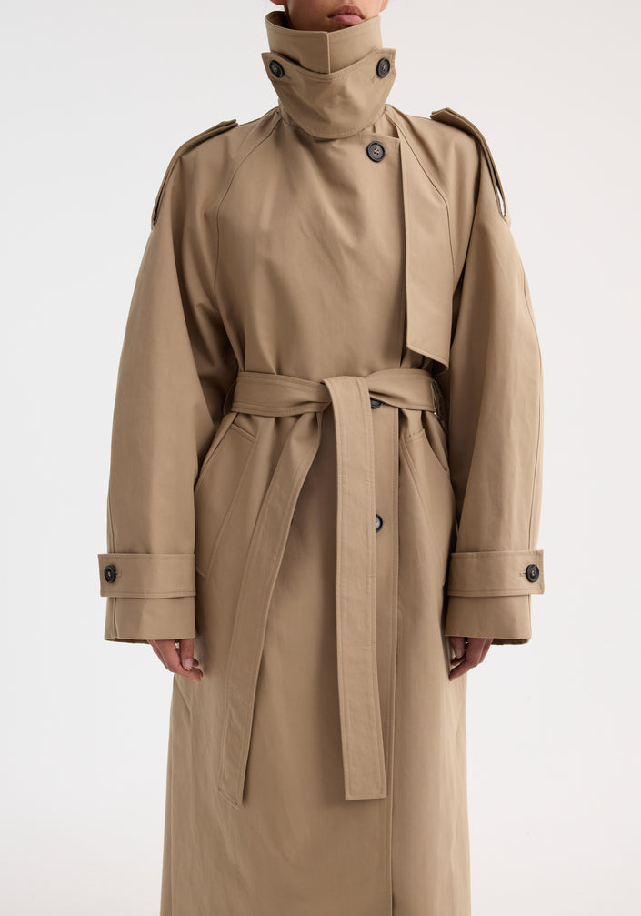 Oversized classic trench | clay