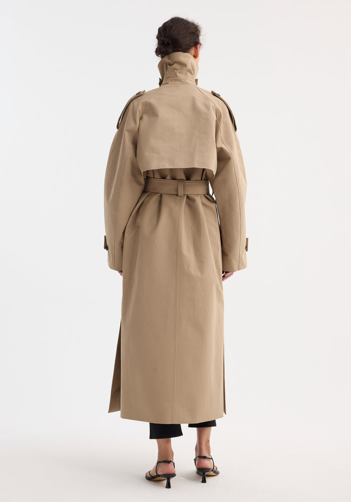 Oversized classic trench | clay