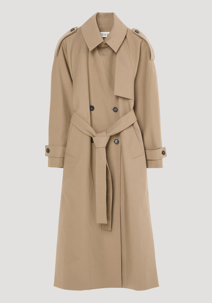 Oversized classic trench | clay