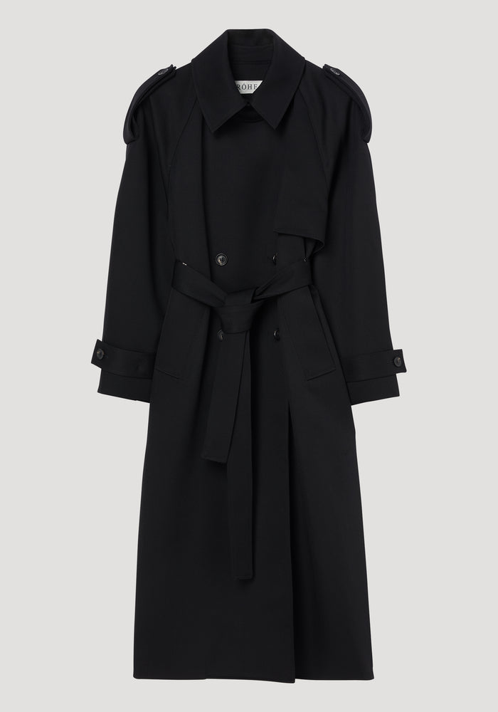 Oversized classic trench | black