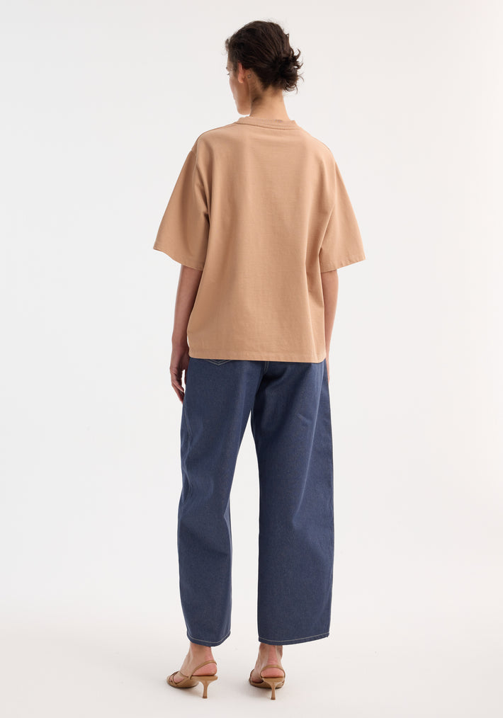 Oversized cotton t-shirt | powder