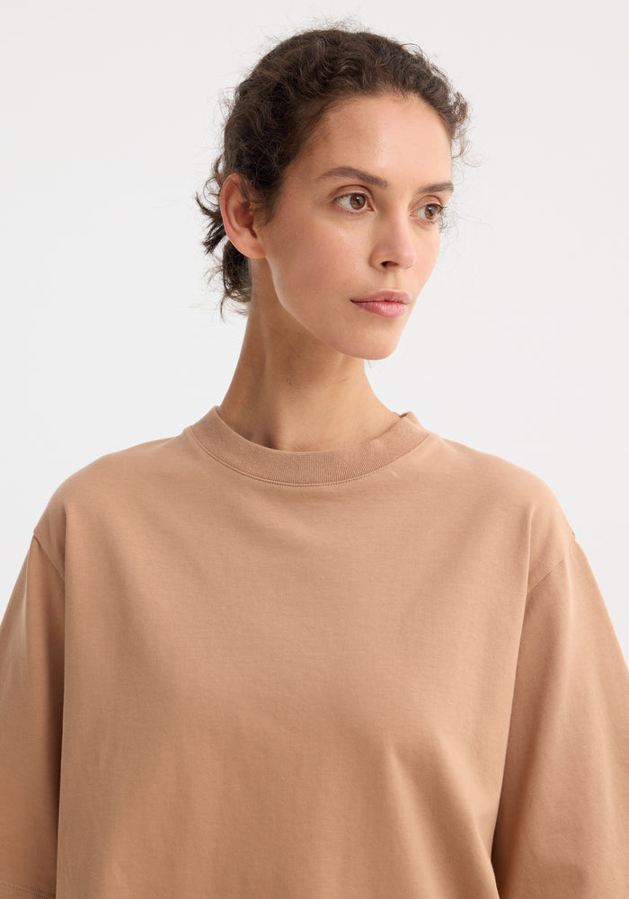 Oversized cotton t-shirt | powder