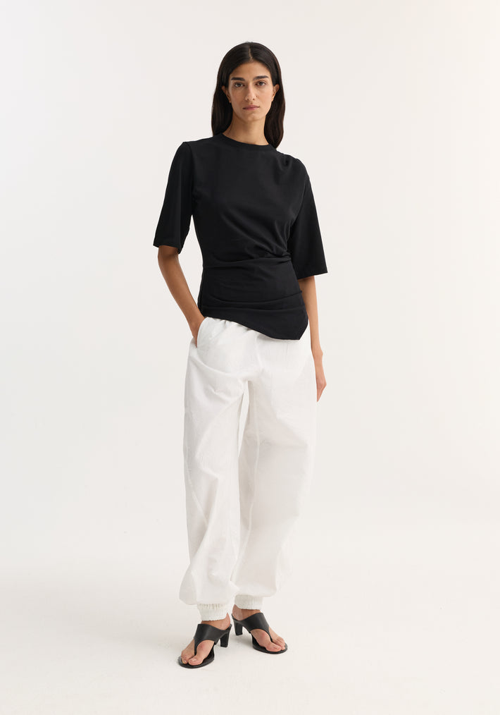 Reinvented twisted t-shirt | black