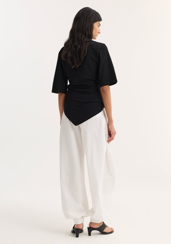 Reinvented twisted t-shirt | black