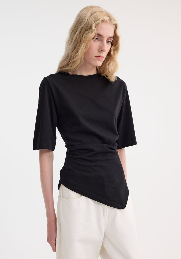 Reinvented twisted t-shirt | black