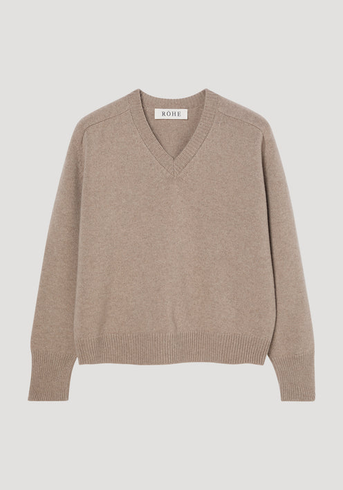 Sleeve wrap jumper | taupe melange