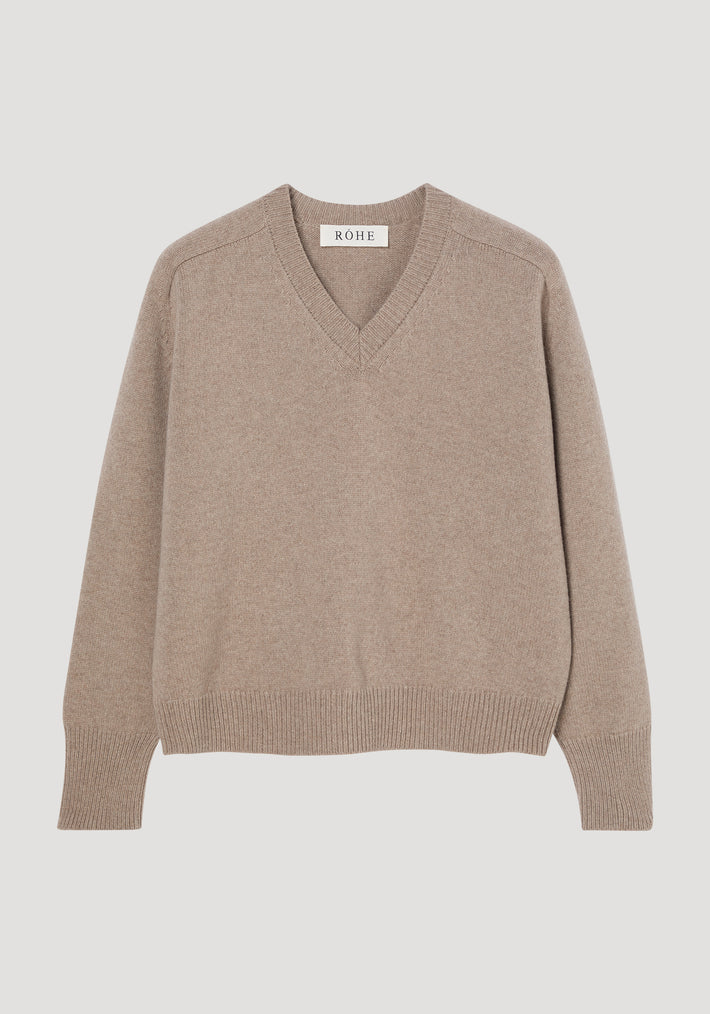 Sleeve wrap jumper | taupe melange