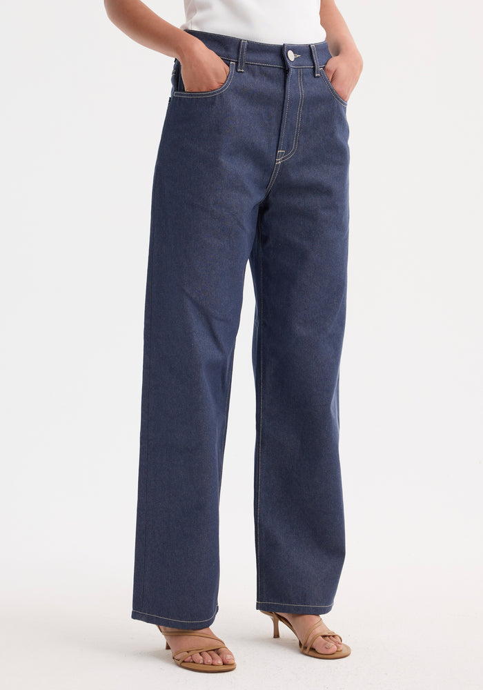 Signature baggy fit raw denim | raw denim