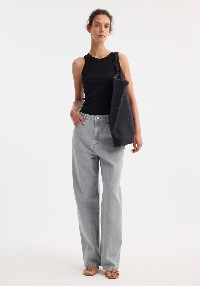 Signature baggy fit denim | washed grey