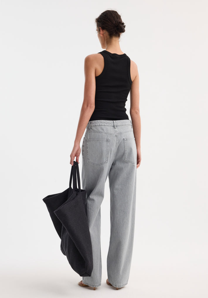Signature baggy fit denim | washed grey