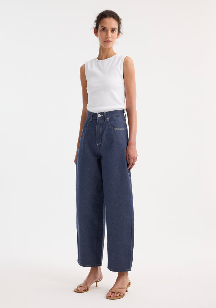 Barrel leg raw denim | raw denim