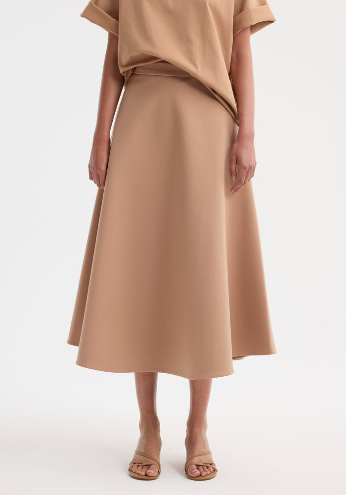 A-line skirt | powder