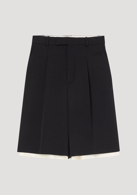 Contrast extended lining shorts | black