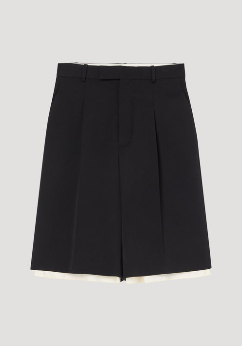 Contrast extended lining shorts | black