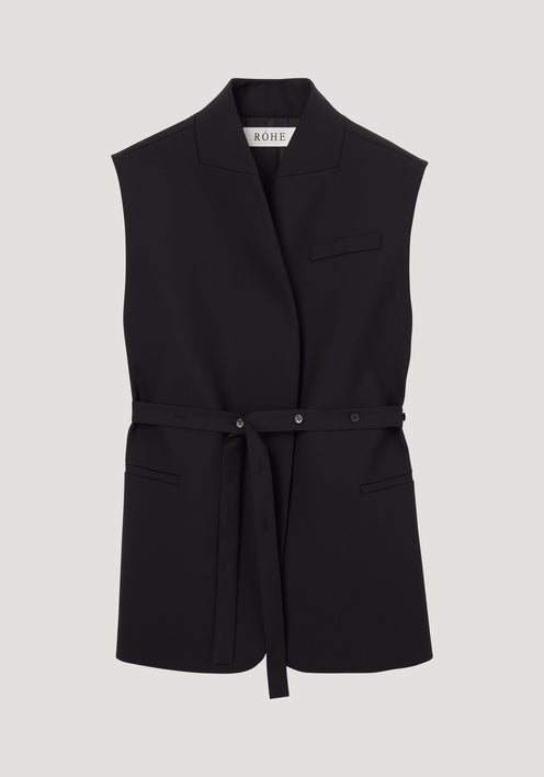 Reimagined oversized gilet | black