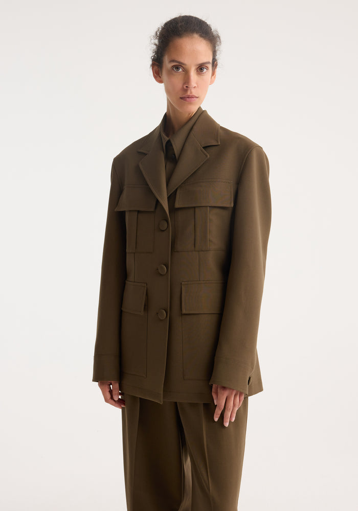 Safari blazer-jacket | forest