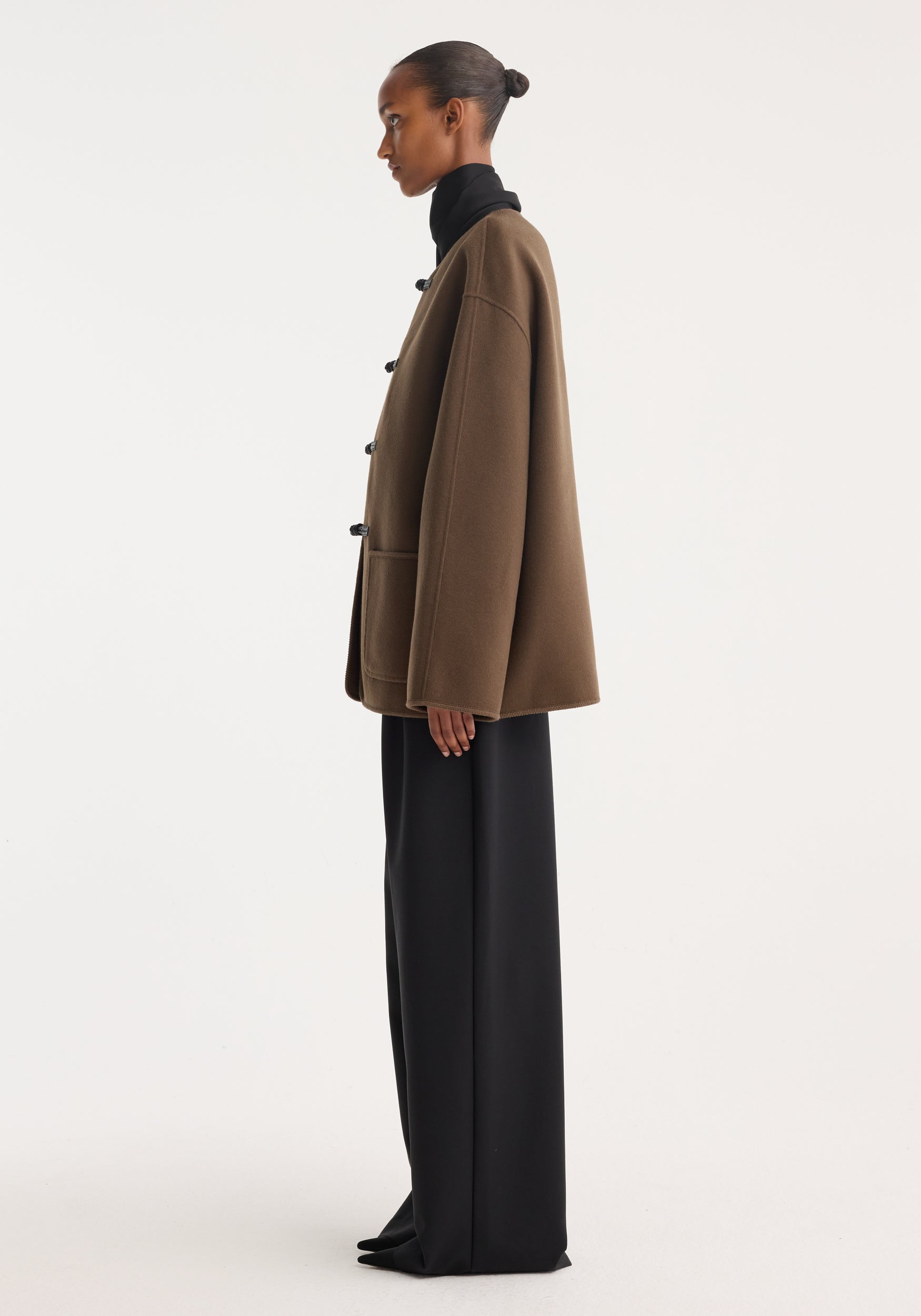 Mandarin double-faced wool jacket– Róhe