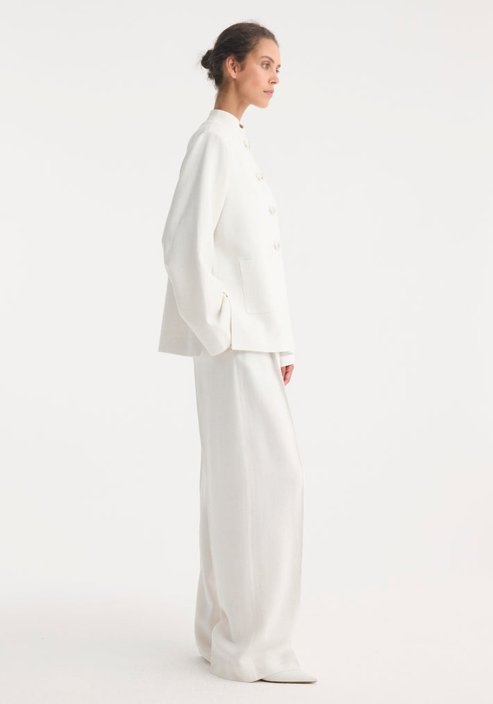 Mandarin jacket | winter white