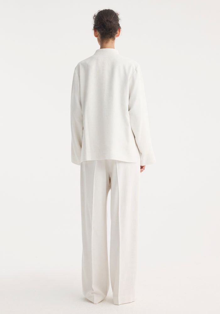 Mandarin jacket | winter white