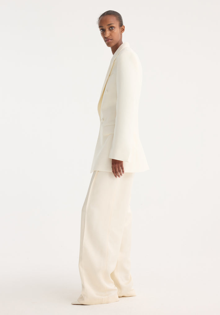 Hourglass tuxedo blazer | off white