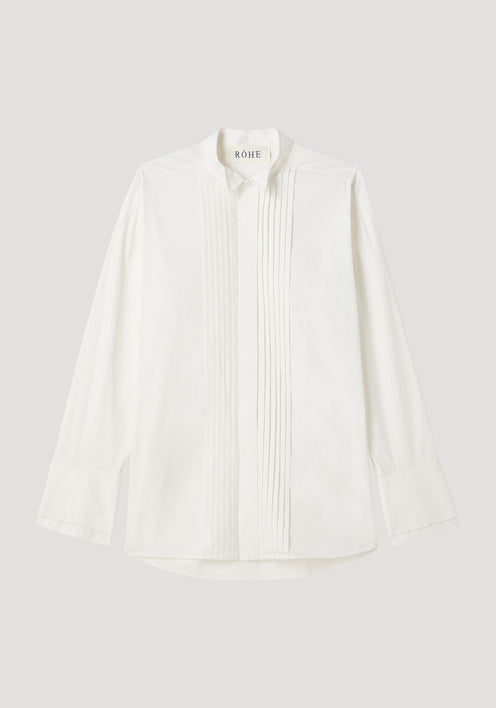 Tuxedo wired shaped shirt | optic white