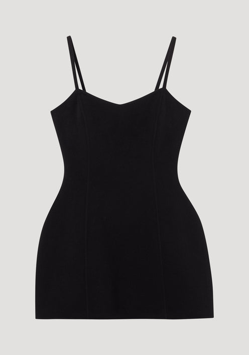 Bustier double-faced top | black