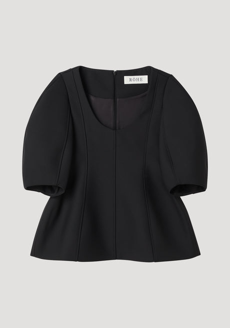 Sculptural top | black