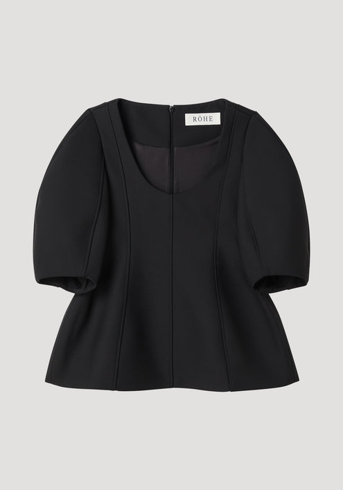 Sculptural top | black