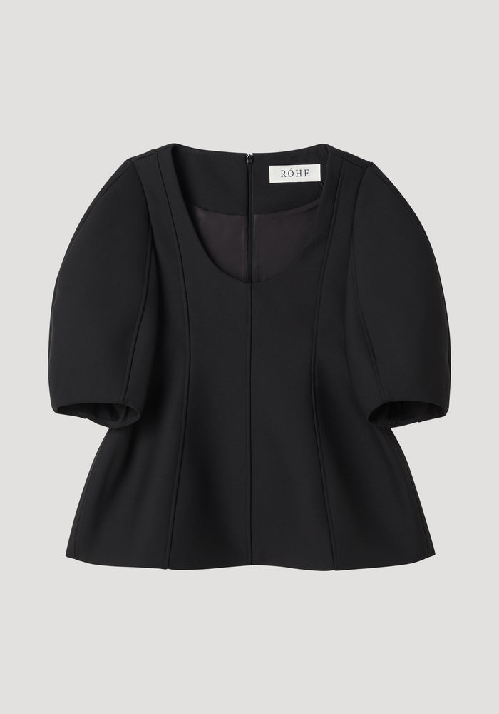 Sculptural top | black