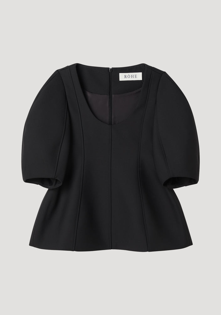 Sculptural top | black