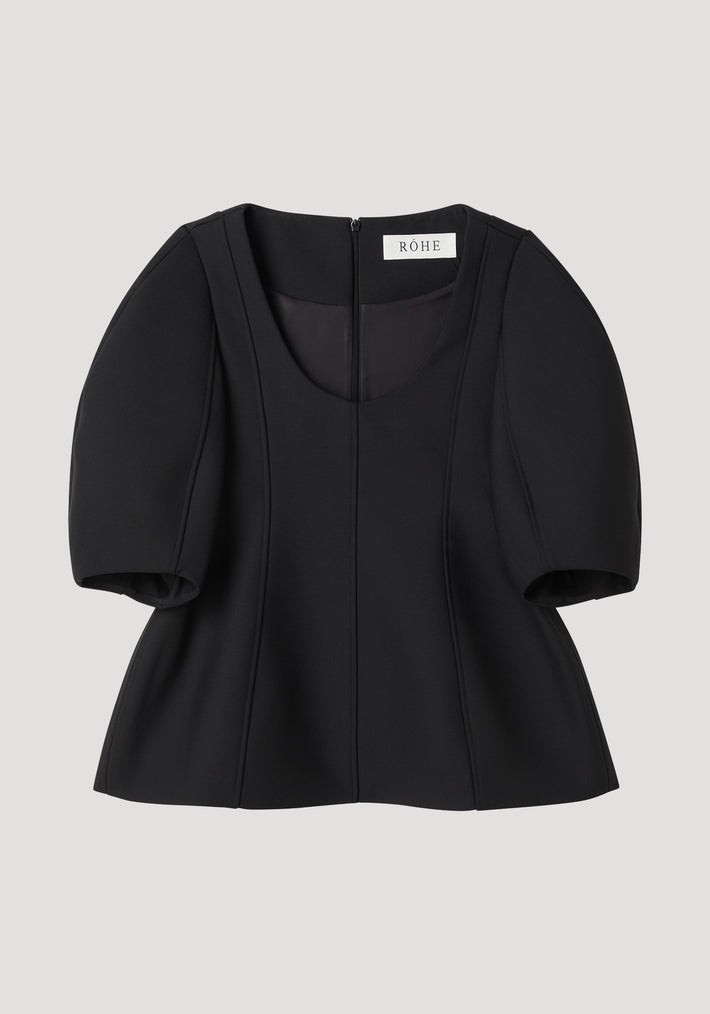 Sculptural top | black